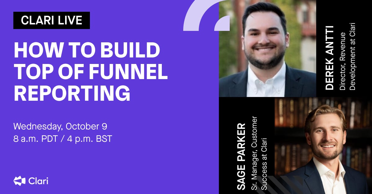 How to Build Top of Funnel Reporting with Derek Antti and Sage Parker