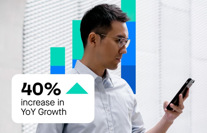 40% increase in YoY Growth