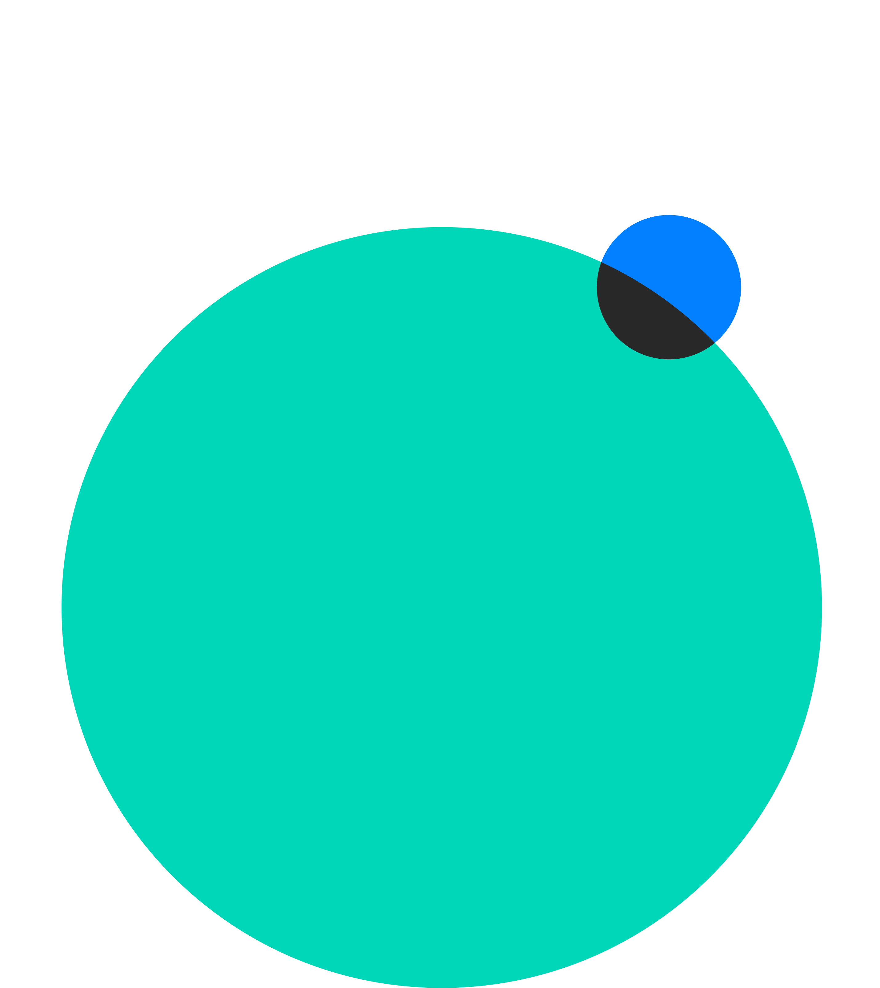 Abstract illustration of two overlapping circles
