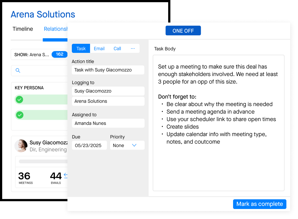 Clari Inspect actions example